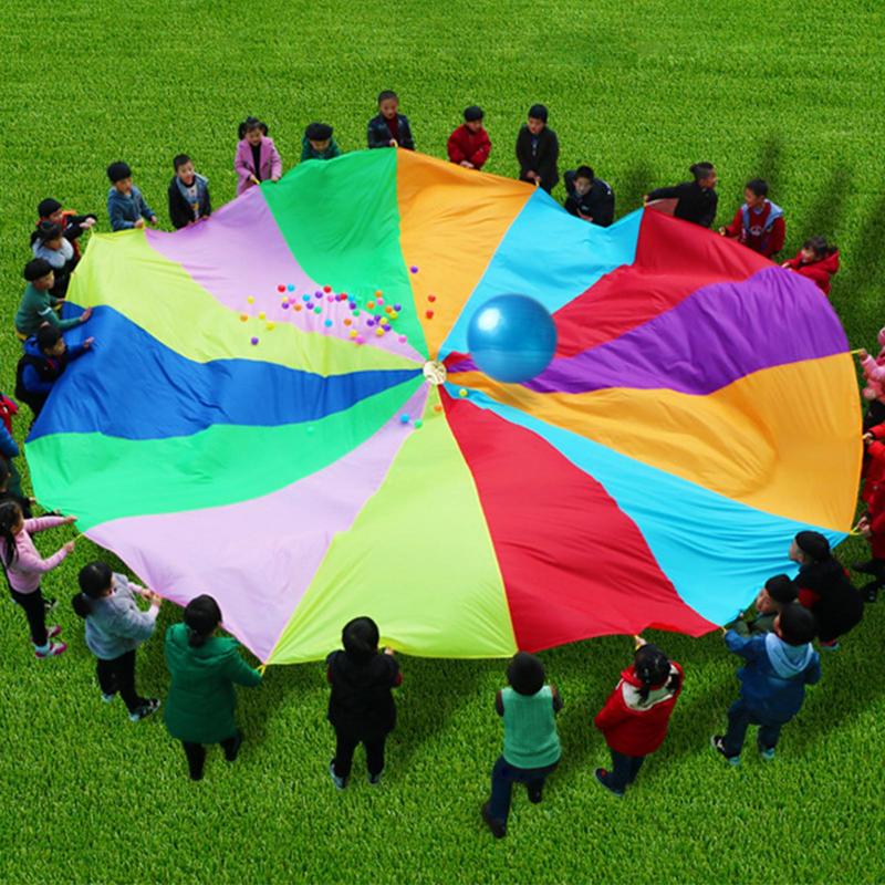 Rainbow Parachute For Kids Spo - огляд і ціна Outdoor Sports Umbrella