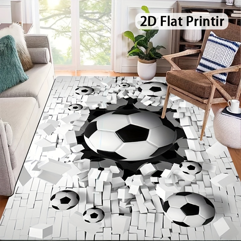 Soccer Ball 3D Effect Rug Flan - огляд і ціна Outdoor Sport Area